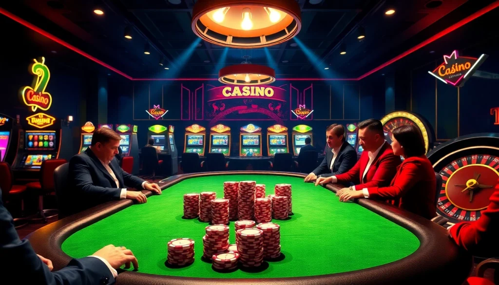 Experience the excitement of gambling at https://vj88.online/ with a luxurious poker scene showcasing high-stakes action.