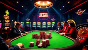 Experience the excitement of gambling at https://vj88.online/ with a luxurious poker scene showcasing high-stakes action.