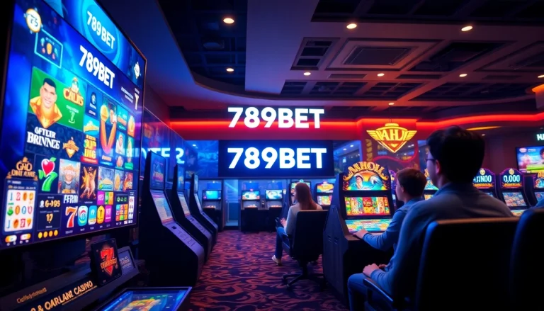 Online casino gaming interface featuring 789BET logo and vibrant gaming options.