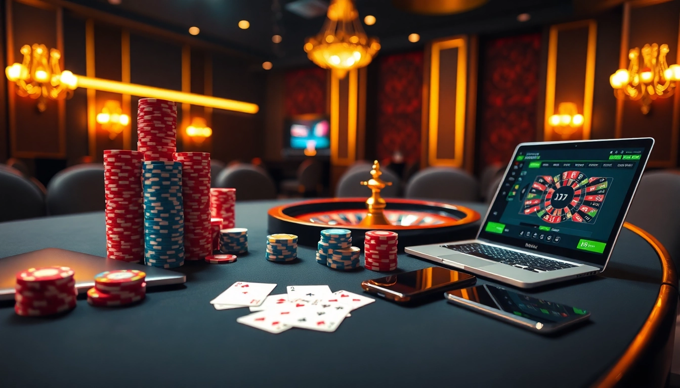 Experience thrilling gameplay at TOTOGG88 with vibrant poker chips on a casino table.