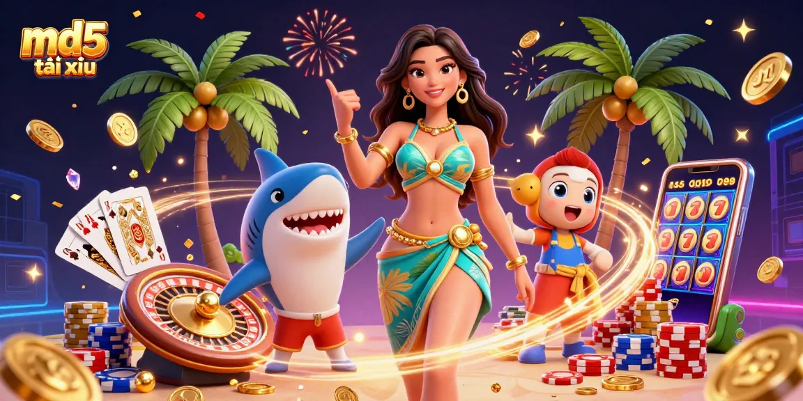 Engage in the thrilling world of md5 tài xỉu with vibrant illustrations featuring exciting gaming elements.