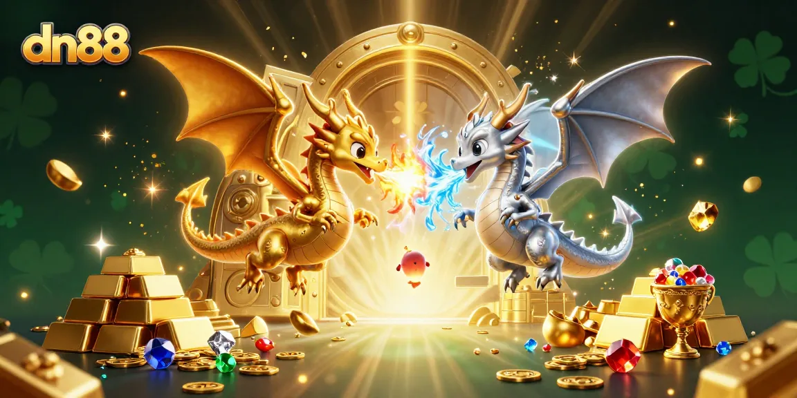 Experience thrilling games at dn88 with dragons amidst treasures and dynamic casino elements.
