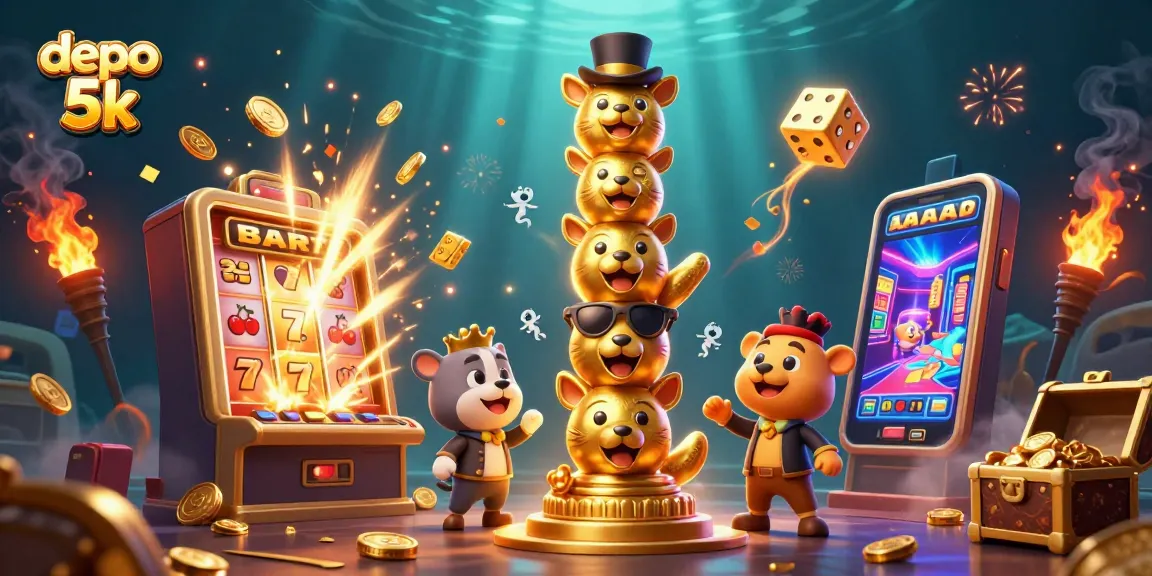 Engage in thrilling gameplay with depo 5k slots as lucky symbols burst into action!