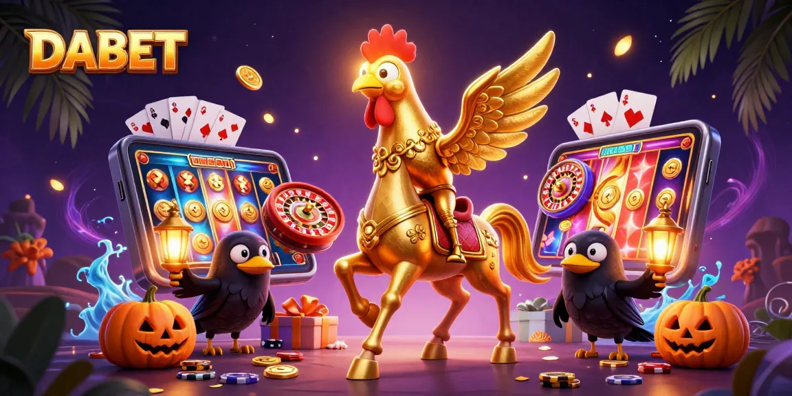 DABET gamblers enjoy immersive gameplay in a neon-lit casino atmosphere.