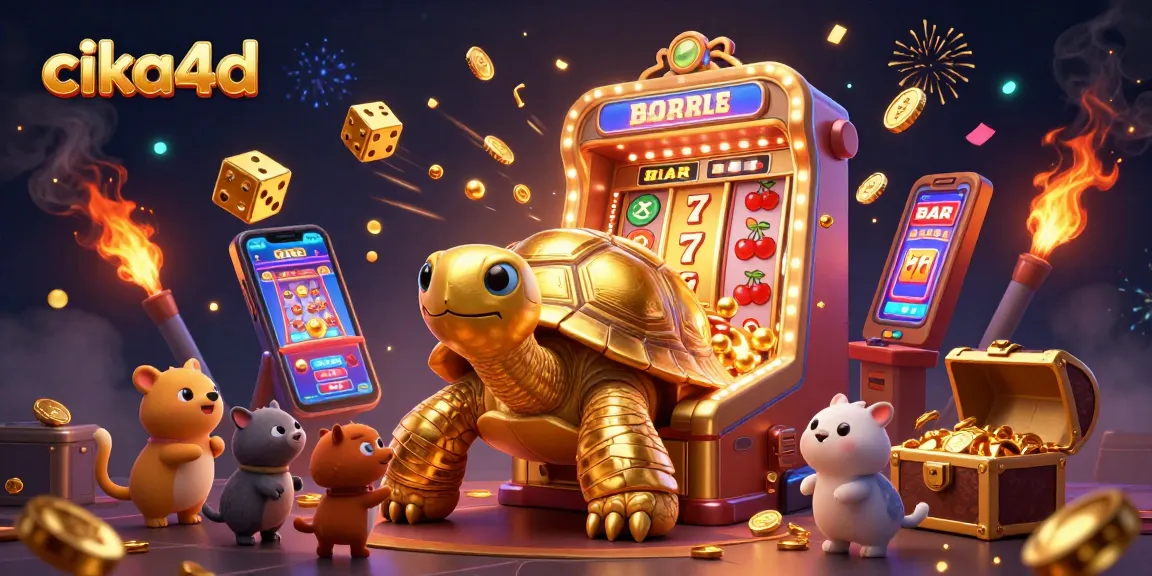 Experience thrilling gameplay with cika4d, featuring dynamic slot machines and joyful animated characters.