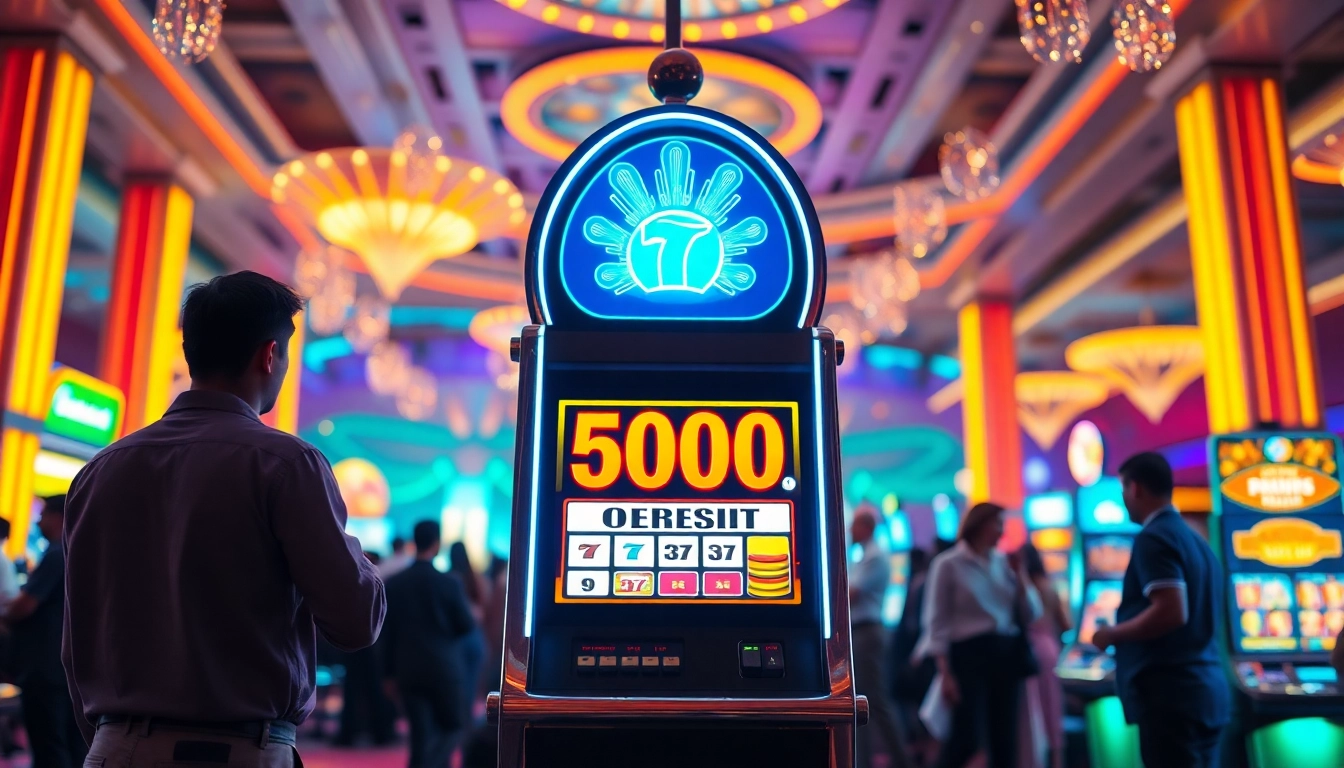 Slot deposit 5000 menawarkan peluang besar dengan suasana kasino yang menarik.