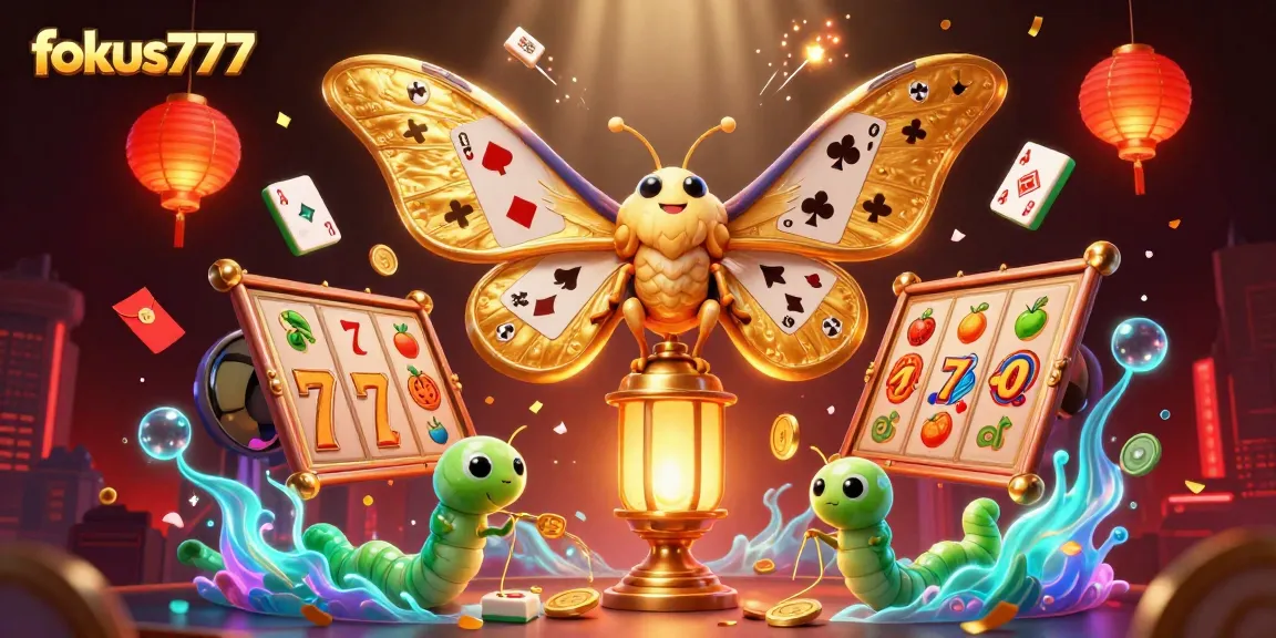 Experience exhilarating gameplay with fokus777’s vibrant 3D casino illustration featuring captivating elements.
