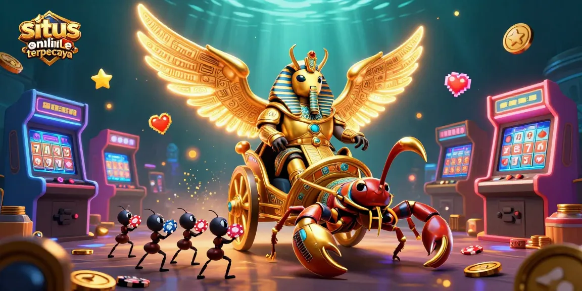 Menangkan pengalaman bermain di situs slot online terpercaya dengan simbol keberuntungan dan ilustrasi mengesankan.