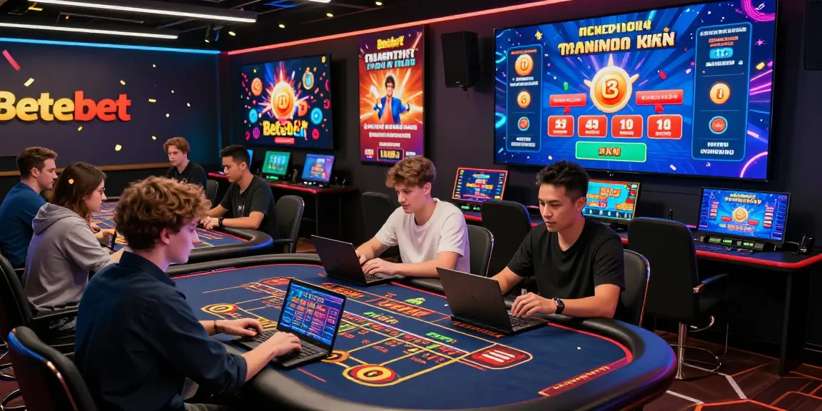 Engaging betting experience on Betebet platform with diverse players enjoying live casino games and promotions.